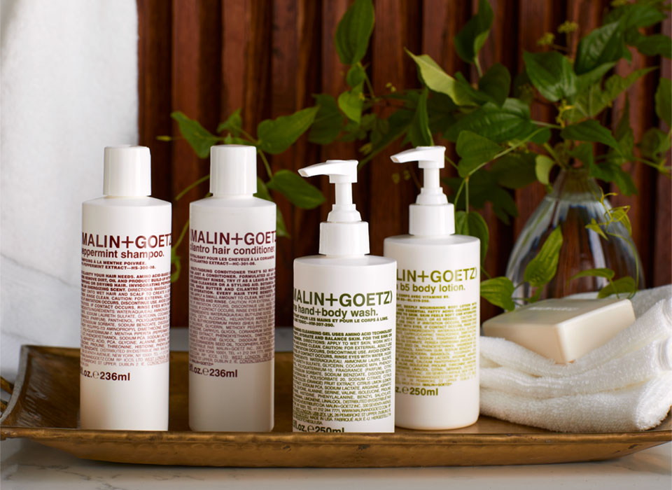 Malin+Goetz bath and body collection